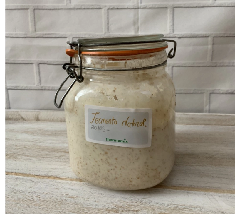 FERMENTO NATURAL O MASA MADRE CON THERMOMIX:ROSA FERNANDEZ DESDE CIUDAD REAL