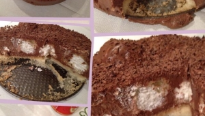 TARTA DE CHOCOLATE Y PROFITEROLES